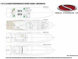 Sea Force IX Luxury Performance Skybridge 111.5