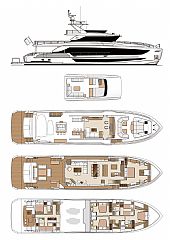 Horizon Yacht FD100 Tri-deck