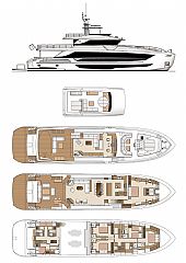 Horizon Yacht FD110 Tri-deck